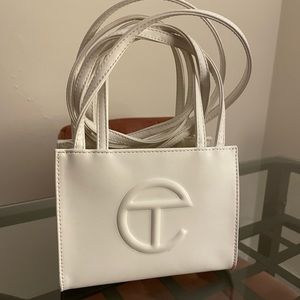 White Telfar bag (small)